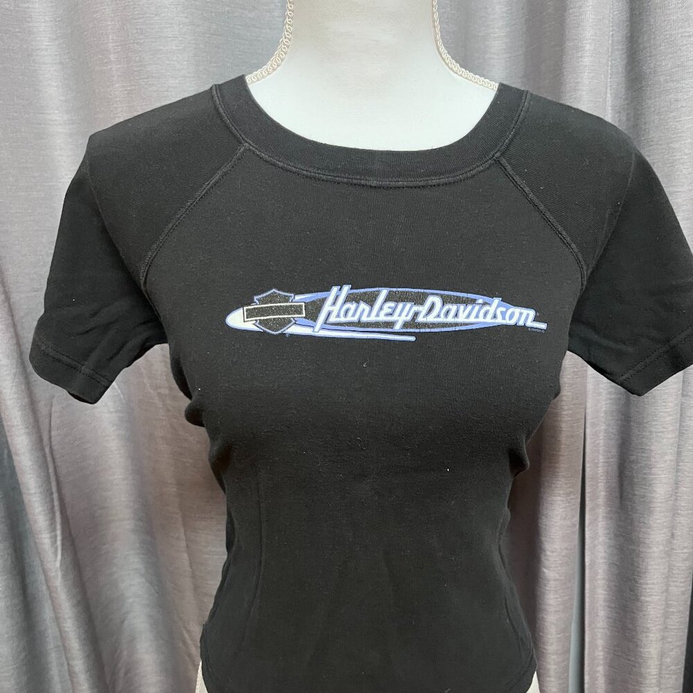 Womans Harley Davidson Black t-shirt sz S